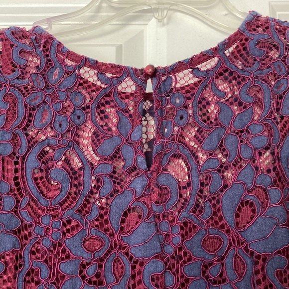 Greyish blue & grape colored top - Picture 7 of 11